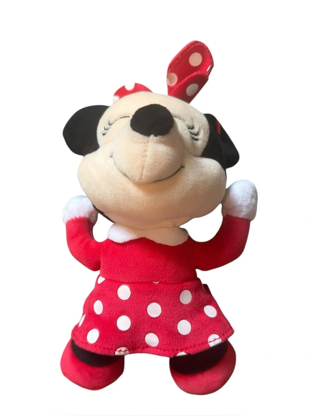 TY Sparkle Minnie Mouse Disney Plush Red Polka Dot Stuffed Animal 5”